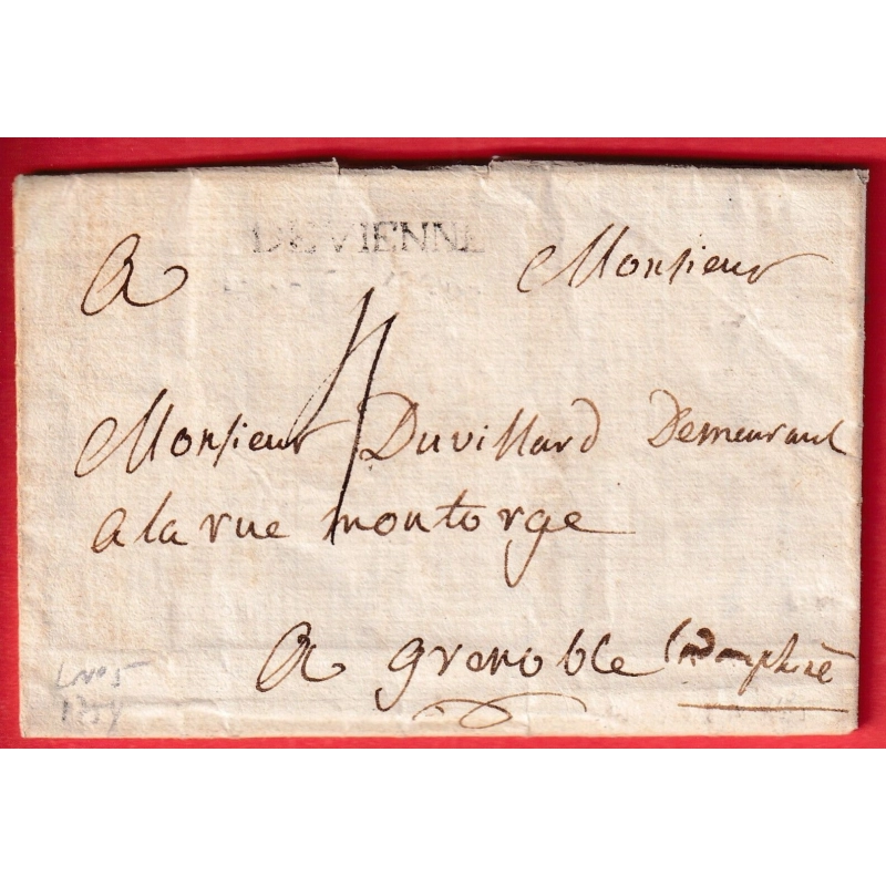 MARQUE DE VIENNE ISERE LN°5 1754 POUR GRENOBLE INDICE 11