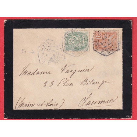N°111 117 LEVEE EXCEPTIONNELLE PARIS E1  BD MALESHERBES POUR SAUMUR 1902