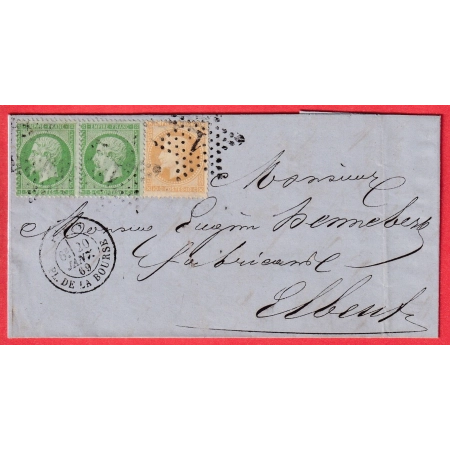 N°20 PAIRE + N°21 PARIS ETOILE 1 PL DE LA BOURSE POUR ELBEUF SEINE INFERIEURE