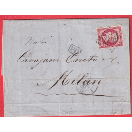 N°17B GC 2240 MARSEILLE 4 12 4 POUR MILAN ITALIE ITALIA