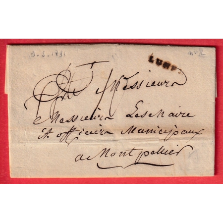 MARQUE LUNEL HERAULT LN°2 1791 POUR MONTPELLIER INDICE 12