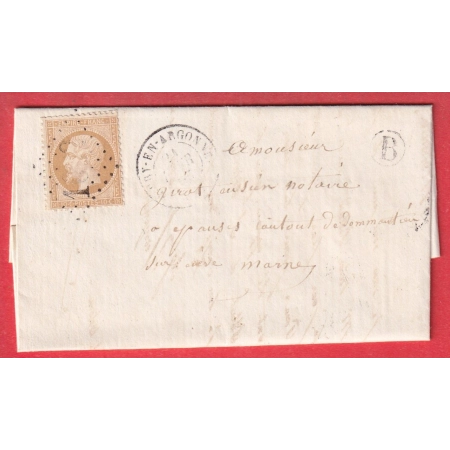 N°21 GC 1662 GIVRY EN ARGONNE MARNE BOITE RURALE B ST MARD SUR LE MONT POUR EPENSE