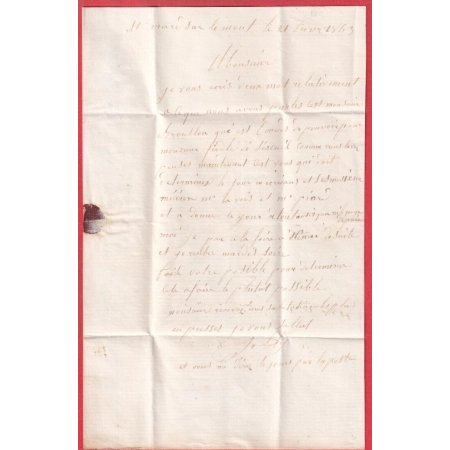 N°21 GC 1662 GIVRY EN ARGONNE MARNE BOITE RURALE B ST MARD SUR LE MONT POUR EPENSE