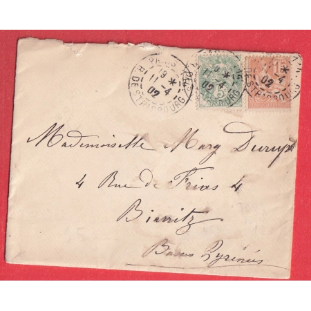 N°111 117 LEVEE EXCEPTIONNELLE PARIS R DE STRASBOURG POUR BIARRITZ BASSES PYRENEES