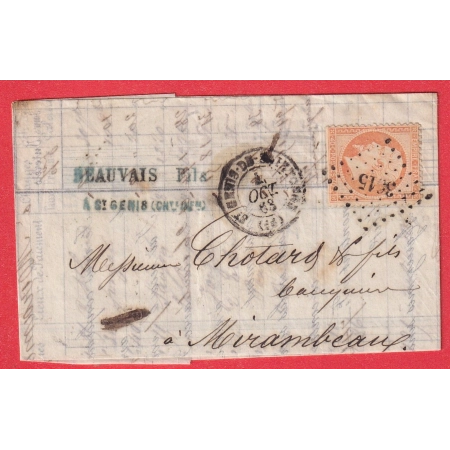 N°23 PC DU GC 3615 SAINT GENIS DE SAINTONGE CHARENTE INFERIEUR POUR MIRAMBEAU