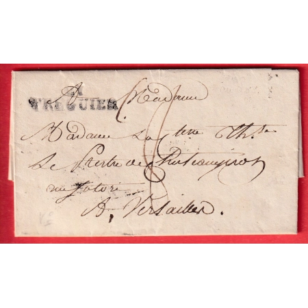 MARQUE 21 TREGUIER COTES DU NORD POUR VERSAILLES MARQUE BANLIEUE ET DISTIBUTION A VERSAILLES SEINE ET OISE 1826