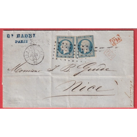 N°10 X2 ROULETTE DE POINTS PARIS (J) 3 PARIS (J) POUR NICE RARE COMBINAISON CACHET + ROULETTE AVANT 1ER JUILLET 54