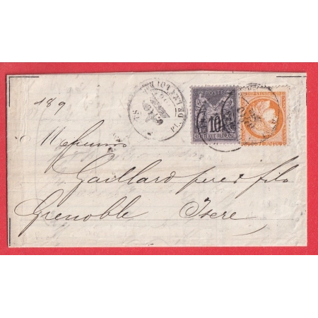 N°89 38 MIXTE SAGE CERES PARIS PLACE DE BOURSE POUR GRENOBLE