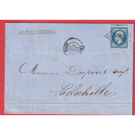 N°14 BELLE VARIETE CADRE BRISE MEDAILLON PC CAEN CALVADOS 1861