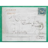 N°46B CERES BORDEAUX GC 434 BELLEY AIN POUR ABBEVILLE SOMME REXP ALBERTVILLE SAVOIE 1871 LETTRE COVER FRANCE
