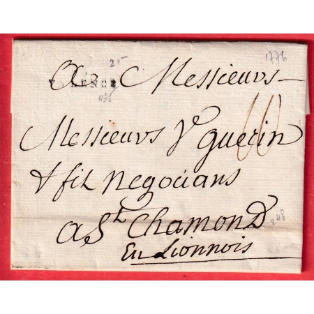 MARQUE VALENCE DROME 1776 LN°5 POUR ST CHAMOND LOIRE INDICE 13