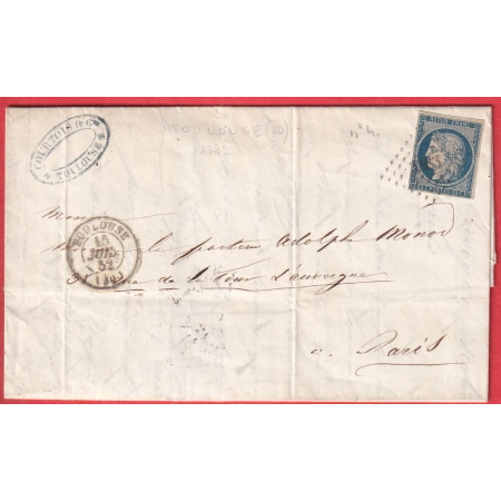 N°4 PC 3383 TOULOUSE HAUTE GARONNE POUR PARIS