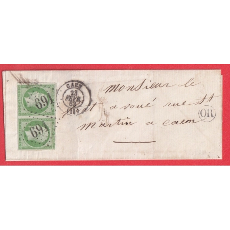 N°12 PAIRE GC 691 CAEN CALVADOS POUR CAEN OR NON IDENTIFIE