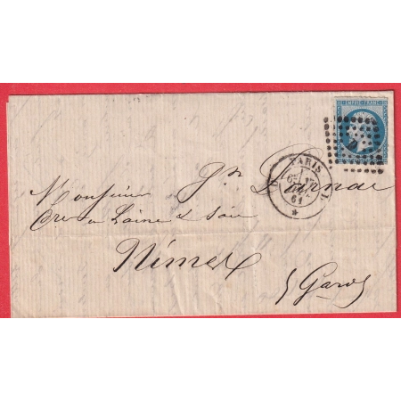 N°14 PERCE EN LIGNE PARIS BUREAU D ROMAIN POUR NIMES GARD