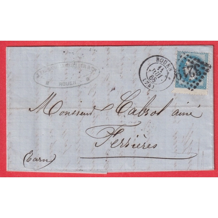 N°29 VARIETE GRAND TIMBRE BORD DE FEUILLE GC 3219 ROUEN SEINE INFERIEURE FERRIERES TARN