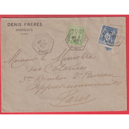 N° 90 102 BORDEAUX BOURSE GIRONDE LEVEE EXCEPTIONNELLE POUR PARIS SIGNE BAUDOT