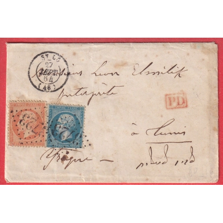 N°22 23 GC 3273 ST LO MANCHE 1864 POUR TUNIS TUNISIE