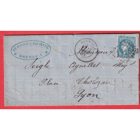 N°46B GC 1716 GRENOBLE ISERE POUR LYON 1871
