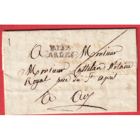 MARQUE P12P ARLES 1824 BOUCHES DU RHONE POUR AIX EN PROVENCE INDICE 9