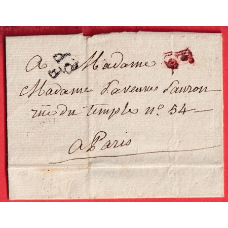 PARIS PETITE POSTE FPP BOITIER F19 1814 POUR PARIS