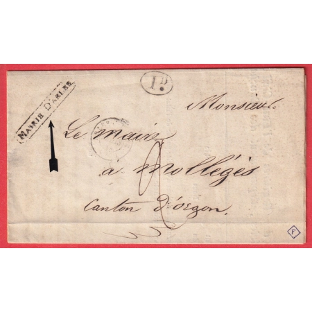 FRANCHISE MAIRIE D'ARLES BOUCHES DU RHONE DECIME RURAL 1844 ST REMY DE PROVENCE