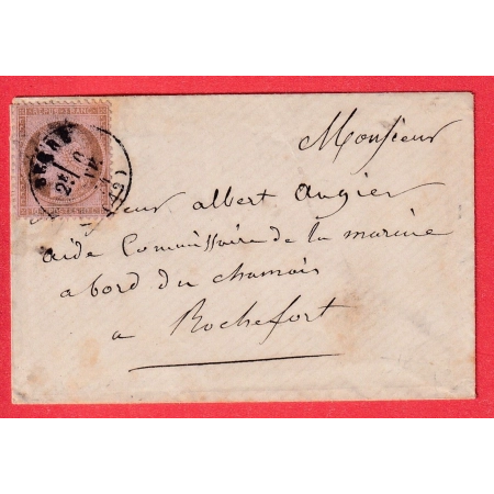 N°58 CAD TYPE 16 BERRE BOUCHES DU RHONE TARIF MILITAIRE POUR ROCHEFORT