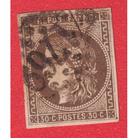 N°47D BRUN FONCE GC 1769 LE HAVRE SEINE INFERIEURE SIGNE CALVES