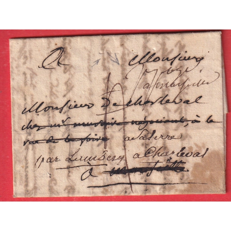 MARQUE A SEC SALON DE PROVENCE 1791 MENTION PORT PAYE A MARSEILLE PRECUSEUR DEBOURSE REEXP CHARLEVAL BOUCHES DU RHONE