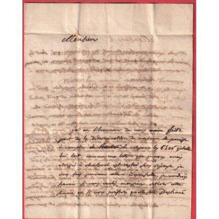 MARQUE A SEC SALON DE PROVENCE 1791 MENTION PORT PAYE A MARSEILLE PRECUSEUR DEBOURSE REEXP CHARLEVAL BOUCHES DU RHONE