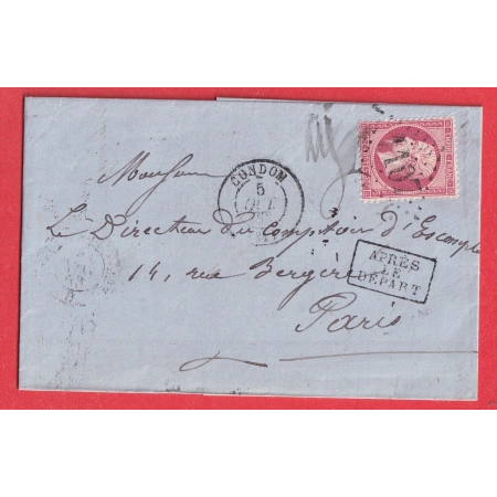 N°24 GC 1107 CONDOM GERS POUR PARIS APRES LE DEPART