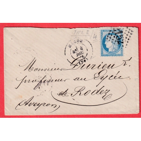 N°60B TYPE II GC 2152 MACON SAONE ET LOIRE POUR RODEZ AVEYRON