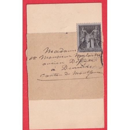 N°83 SEULE SUR CARTE DE VISITE LE PUY EN VELAY HAUTE LOIRE POUR DUNIERES