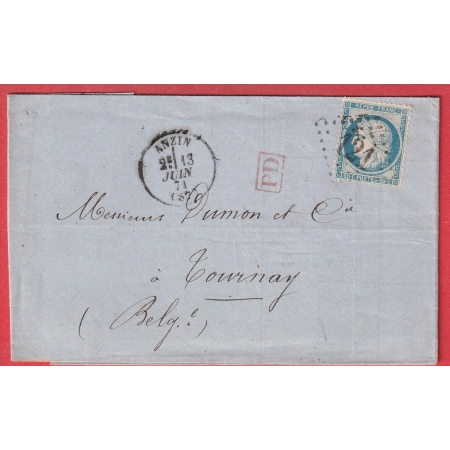 N°37 TARIF FRONTALIER GC 121 ANZIN NORD POUR TOURNAY BELGIQUE