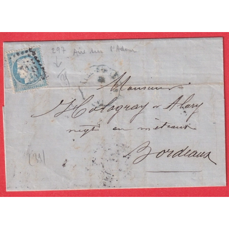 N°60 CONVOYEUR STATION AIRE SUR L'ADOUR LANDES EN BLEU POUR BORDEAUX INDICE 16