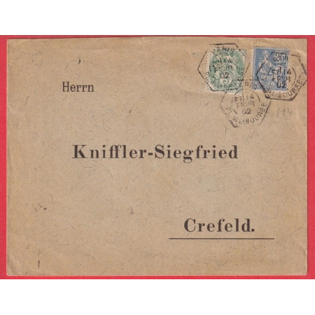 N°111 118 LEVEE EXCEPTIONNELLE E2 PL DE LA BOURSE POUR CREFELD ALLEMAGNE