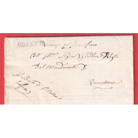 MARQUE SARDE GILLETTA GILETTE ALPES MARITIMES 1835 FRANCHISE IL BAILO DI GILETTA POUR ROCCASTERONE