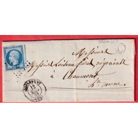 N°14 PC 1133 DOULEVANT BOITE RURALE C TREMILLY POUR CHAUMONT HAUTE MARNE