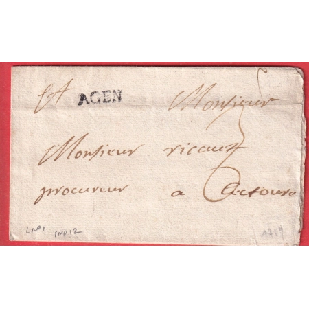 MARQUE AGEN LOT ET GARONNE  LN°1 1719 LECTOURE GERS INDICE 12