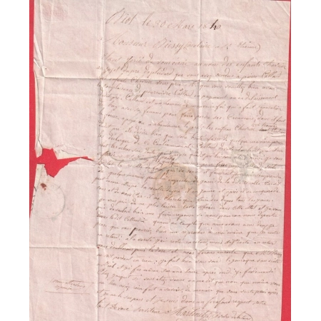 CAD TYPE 13 LE GRAND LEMPS ISERE 1840 BOITE RURALE H BIOL + DECIME RURAL