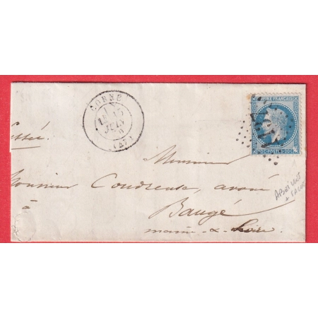 N°29 VARIETE AUX ABEILLES + TACHE SUR ROSETTE INF DROITE GC 1137 CORNE MAINE ET LOIRE POUR BAUGE