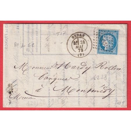 N°60 PC DU GC 3352 SEDAN ARDENNES  POUR MONTMEDY MEUSE INDICE 9 TB