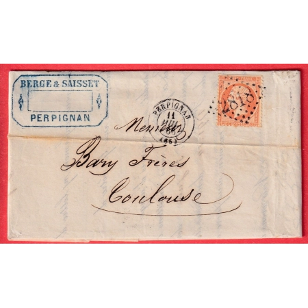 N°23 GC 2818 PERPIGNAN PYRENEES ORIENTALES POUR TOULOUSE