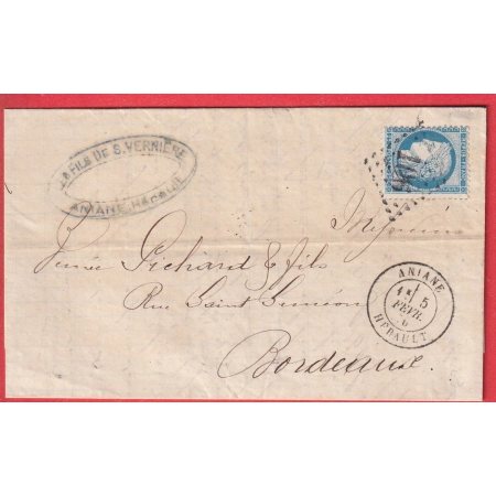 N°60 GC 106 ANIANE HERAULT CAD TYPE 18 POUR BORDEAUX