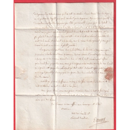 MARQUE 56 DONZY NIEVRE TEXTE PROPRIETES DU COMTE DE CHOISEUIL POUR PARIS 1830