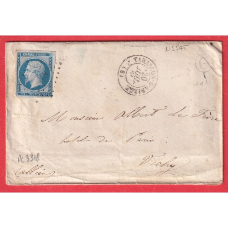 N°14 3318 TARASCON SUR ARIEGE BOITE RURALE G USSAT POUR VICHY