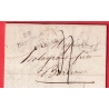 CURSIVE 39 HAGETMAU LANDES + MARQUE 39 ST SEVER 1830 POUR BORDEAUX RARE COMBINAISON