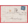 N°14 PIQUAGE SUSSE PARIS BUREAU J POUR STRASBOURG BAS RHIN 1861