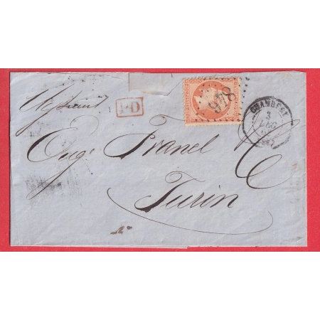 N°23 GC 846 CHAMBERY SAVOIE POUR TURIN TORINO ITALIE ITALIA