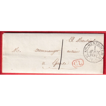 CAD TYPE 12 STE MENEHOULD MARNE CL ROUGE TAXE LOCALE 1 POUR EPENSE 1833
