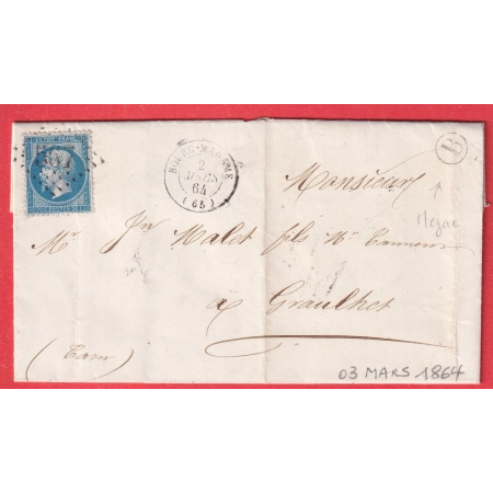 N°22 GC 567 BOURG MADAME PYRENEES ORIENTALES BOITE RURALE B OSSEJA POUR GRAULHET TARN